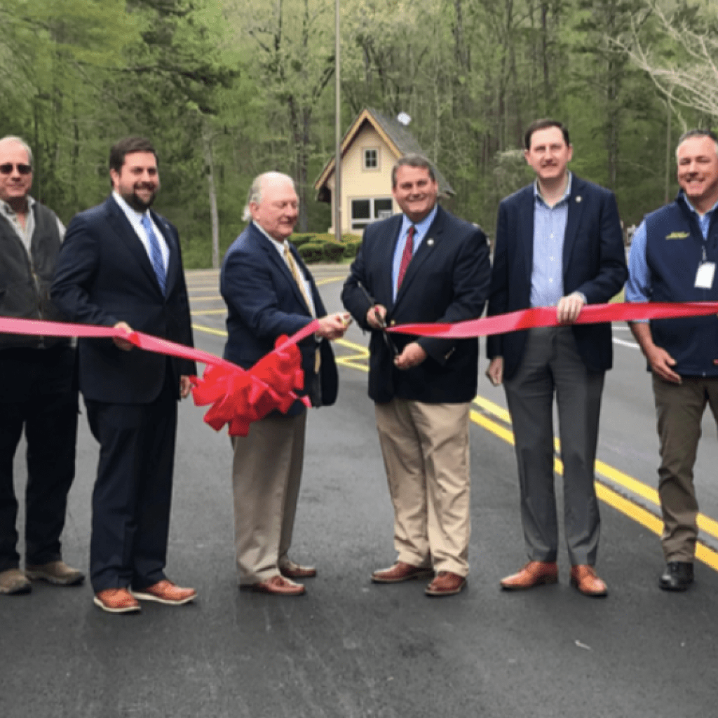 Paving the way—Lake Guntersville State Park reduces pollution by using tires for new road Paving the way—Lake Guntersville State Park reduces pollution by using tires for new road