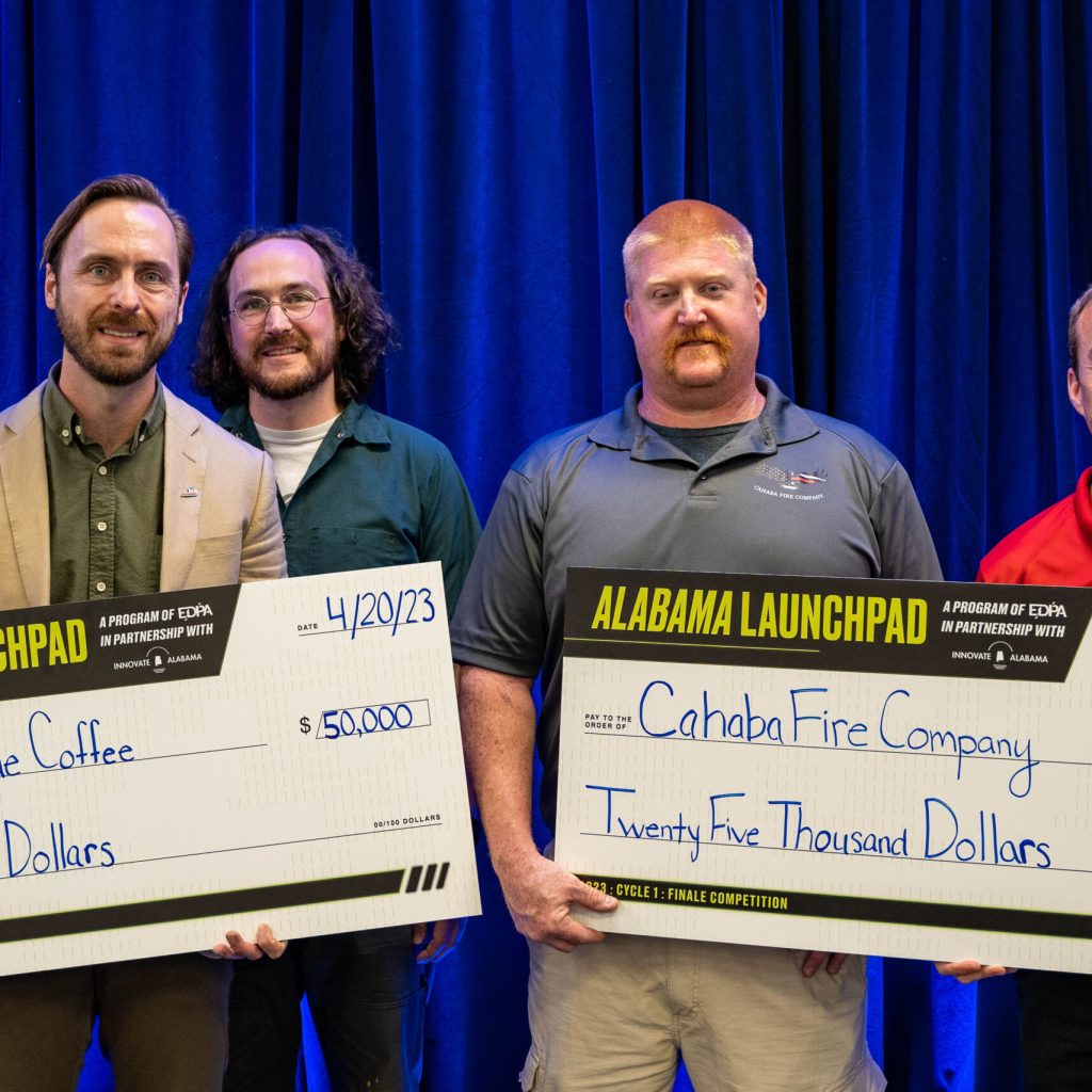 Domestique Coffee and Cahaba Fire Company win K at Alabama Launchpad Finale in Tuscaloosa Domestique Coffee and Cahaba Fire Company win K at Alabama Launchpad Finale in Tuscaloosa