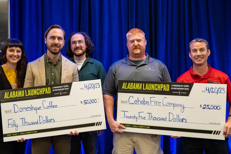 Domestique Coffee and Cahaba Fire Company win K at Alabama Launchpad Finale in Tuscaloosa Domestique Coffee and Cahaba Fire Company win K at Alabama Launchpad Finale in Tuscaloosa