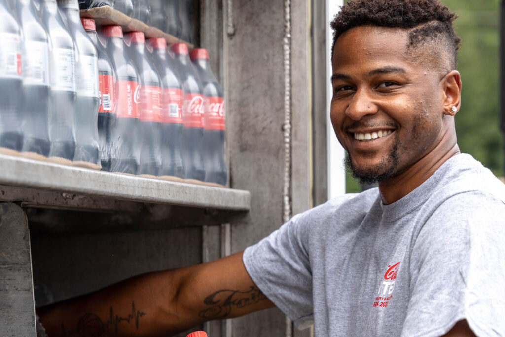 Meet the amazing team restocking your favorite vending machine