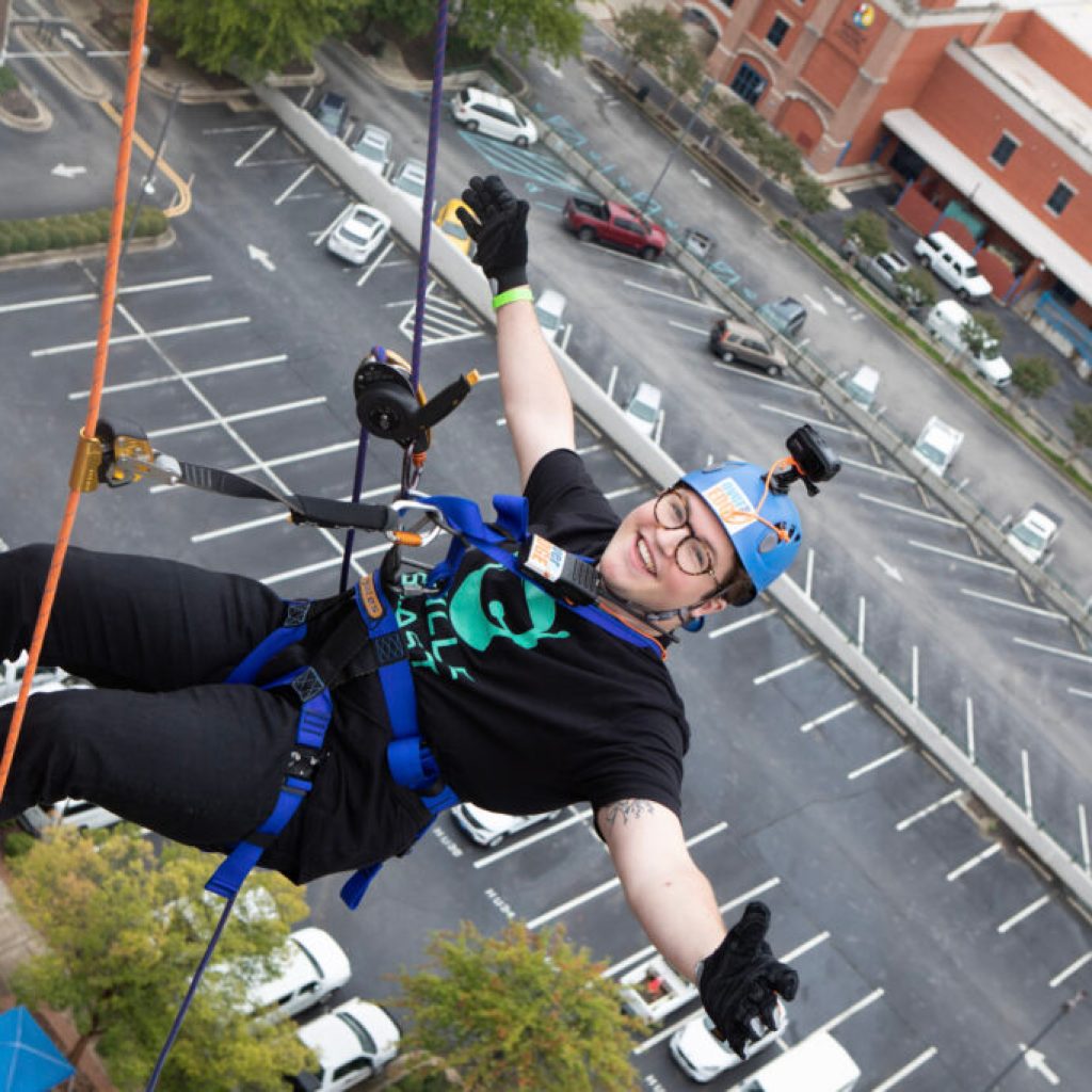 Employees are jumping off the roof of one company’s building Employees are jumping off the roof of one company’s building