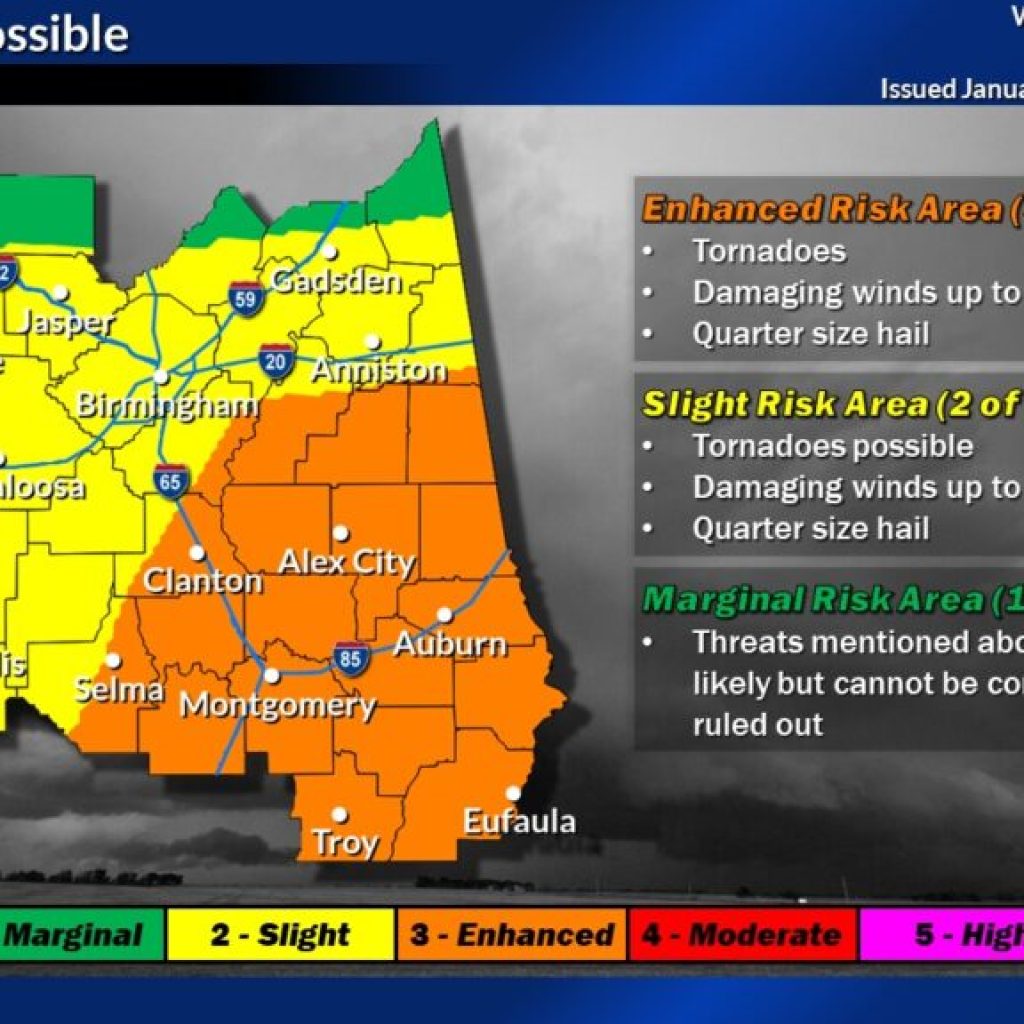Stormy weather in the forecast for Central Alabama on Friday Stormy weather in the forecast for Central Alabama on Friday