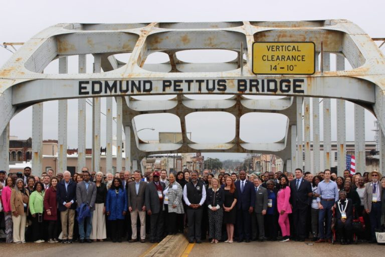 Annual Selma Bridge Crossing to commemorate 60th anniversary of Bloody Sunday Annual Selma Bridge Crossing to commemorate 60th anniversary of Bloody Sunday