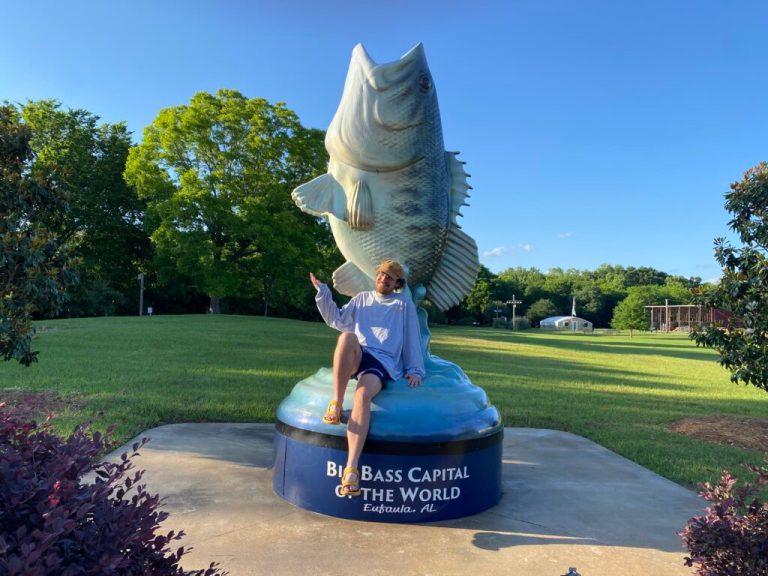 Meet Manny—Eufaula’s 12-foot fish statue with an astonishing story Meet Manny—Eufaula’s 12-foot fish statue with an astonishing story