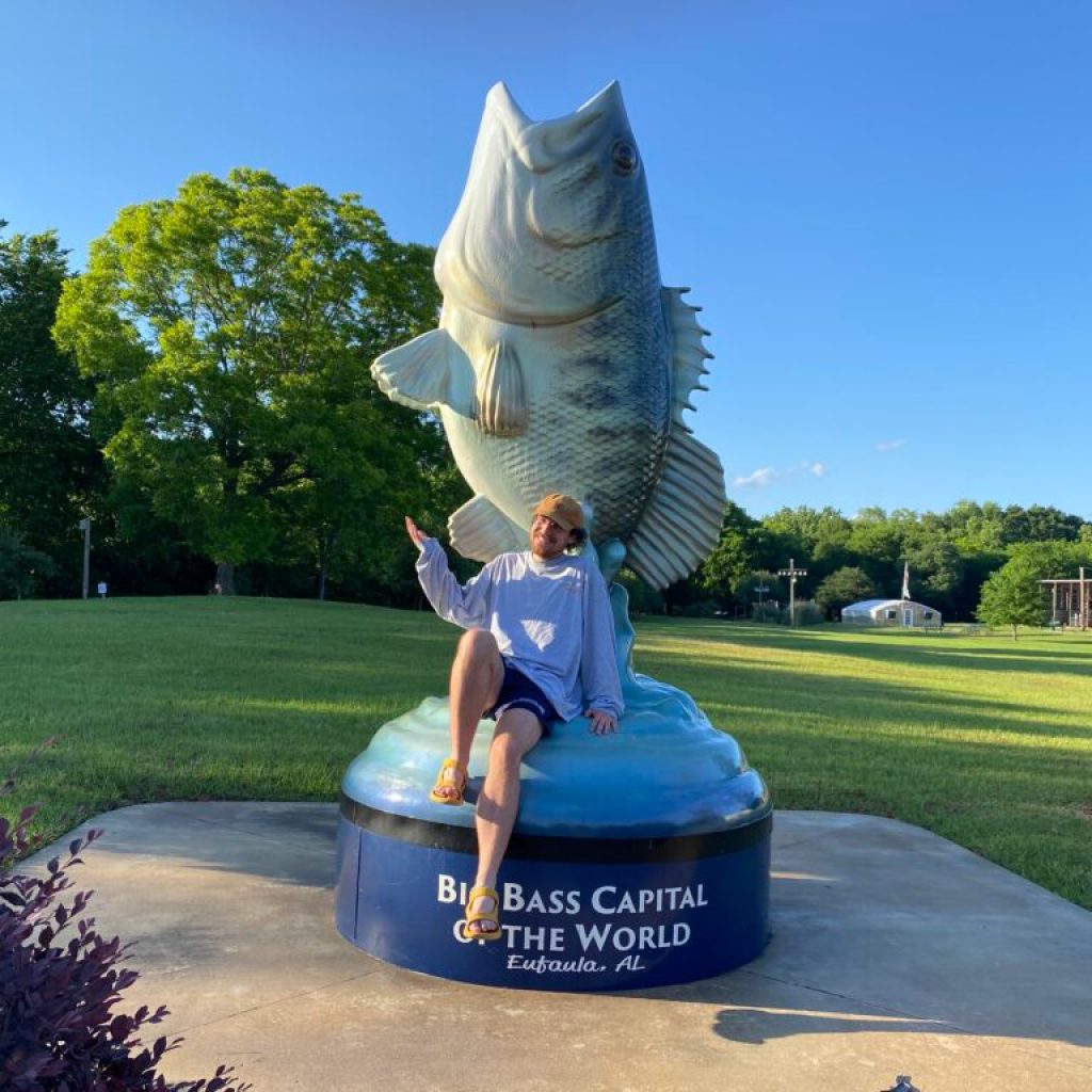 Meet Manny—Eufaula’s 12-foot fish statue with an astonishing story Meet Manny—Eufaula’s 12-foot fish statue with an astonishing story