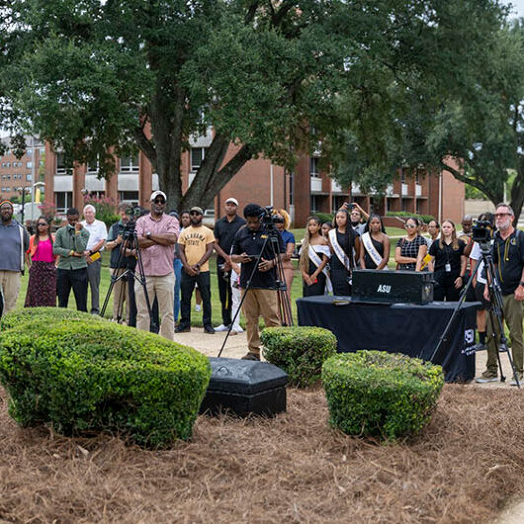 Alabama State University buries time capsule to be opened in 2074 Alabama State University buries time capsule to be opened in 2074
