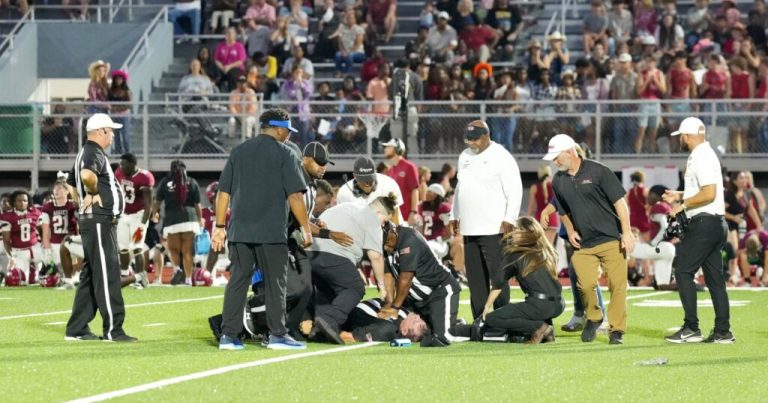 High school football ref becomes hero after fellow official collapses on field High school football ref becomes hero after fellow official collapses on field