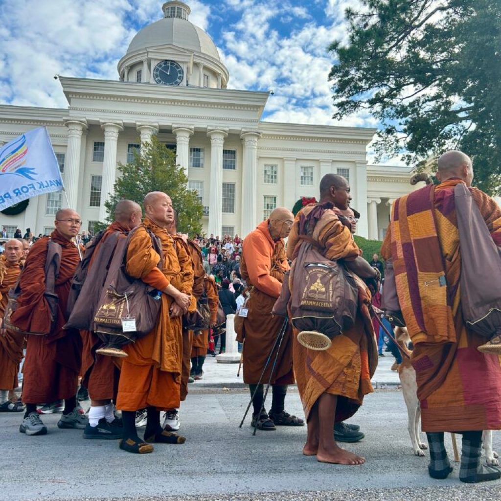 PHOTOS: Walk for Peace monks make extended stop in Montgomery PHOTOS: Walk for Peace monks make extended stop in Montgomery