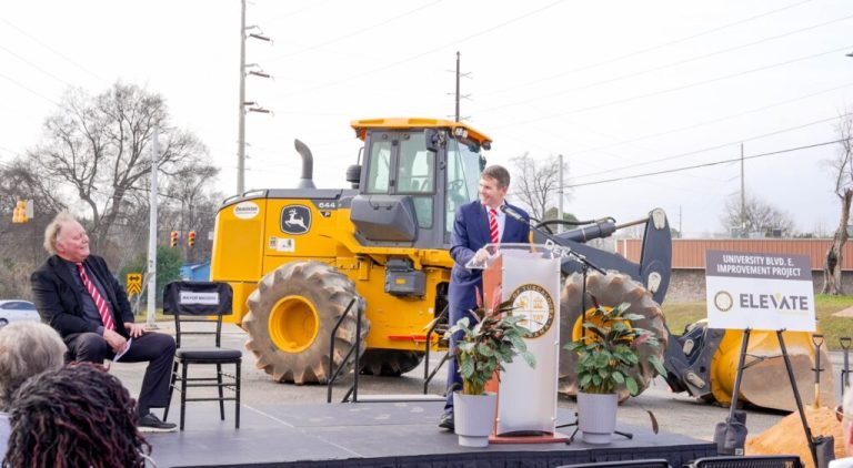 M project underway on University Boulevard in Tuscaloosa M project underway on University Boulevard in Tuscaloosa