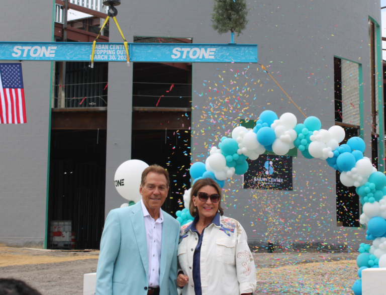 Nick + Terry Saban celebrate ‘topping out’ of Saban Center Nick + Terry Saban celebrate ‘topping out’ of Saban Center