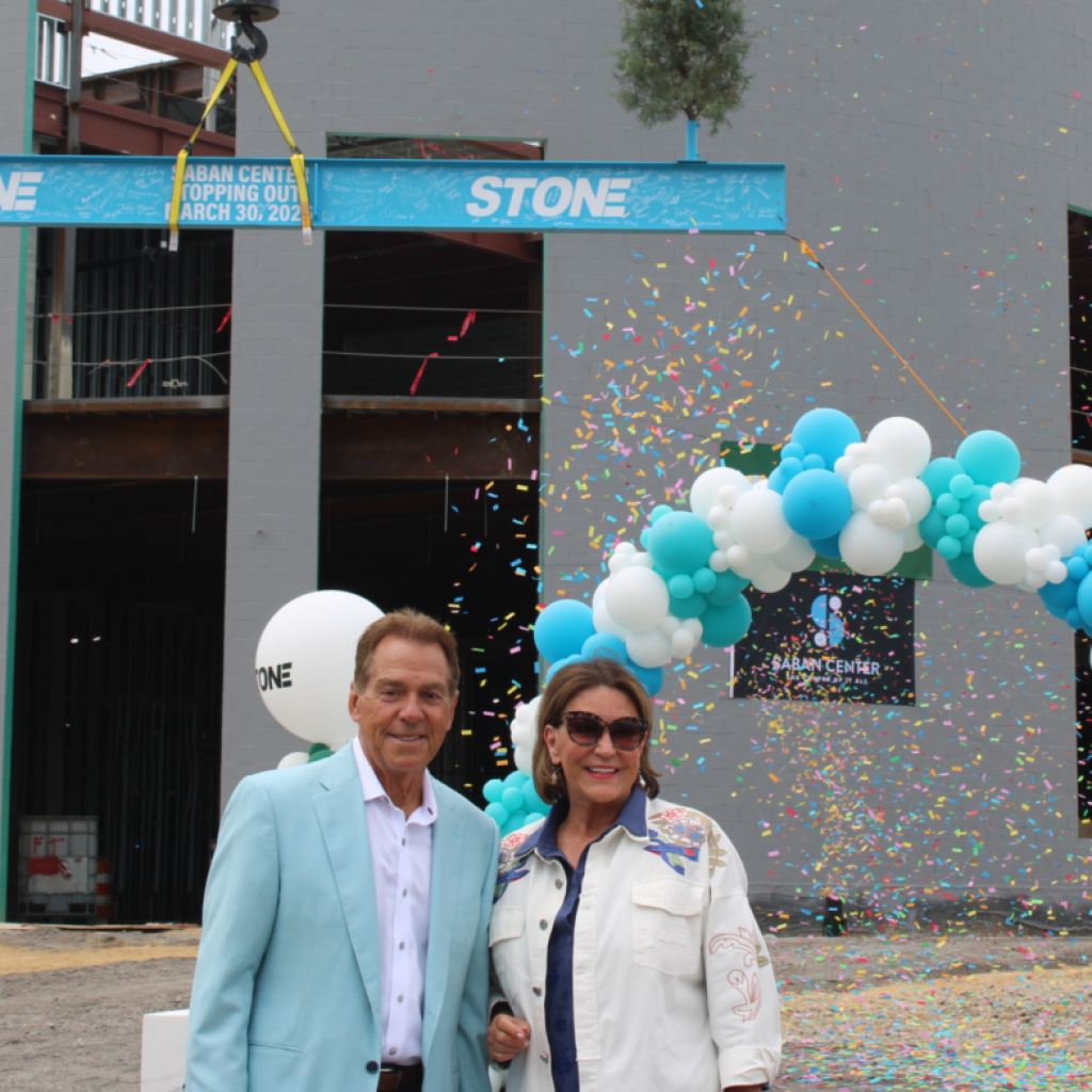 Nick + Terry Saban celebrate ‘topping out’ of Saban Center Nick + Terry Saban celebrate ‘topping out’ of Saban Center