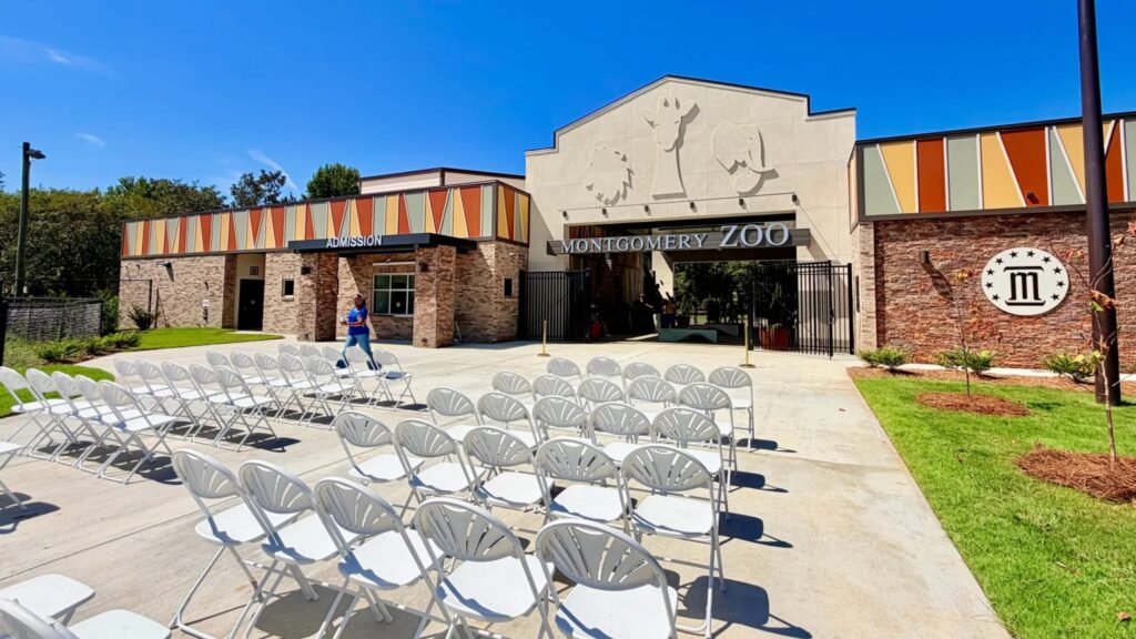 Montgomery Zoo cuts ribbon on new welcome center + gift shop Montgomery Zoo cuts ribbon on new welcome center + gift shop