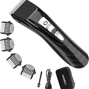 HAUSBELL Cordless Rechargeable Hair Clippers for Men, Women & Kids – Adjustable 4-Position Blade, Beard Trimmer, Professional Home Hair Cutting Kit with Travel Case, Barber Clippers HAUSBELL Cordless Rechargeable Hair Clippers for Men, Women & Kids – Adjustable 4-Position Blade, Beard Trimmer, Professional Home Hair Cutting Kit with Travel Case, Barber Clippers