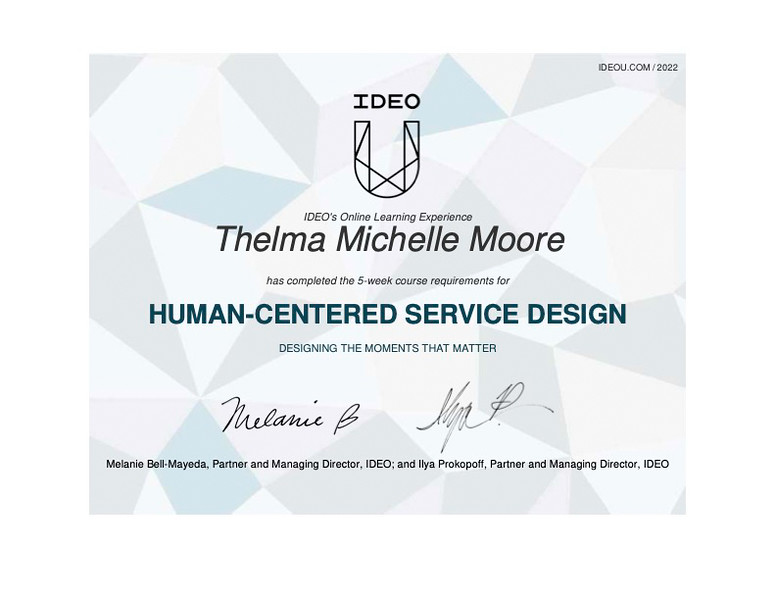 Human-Centered Service Design Certificate Human-Centered Service Design Certificate