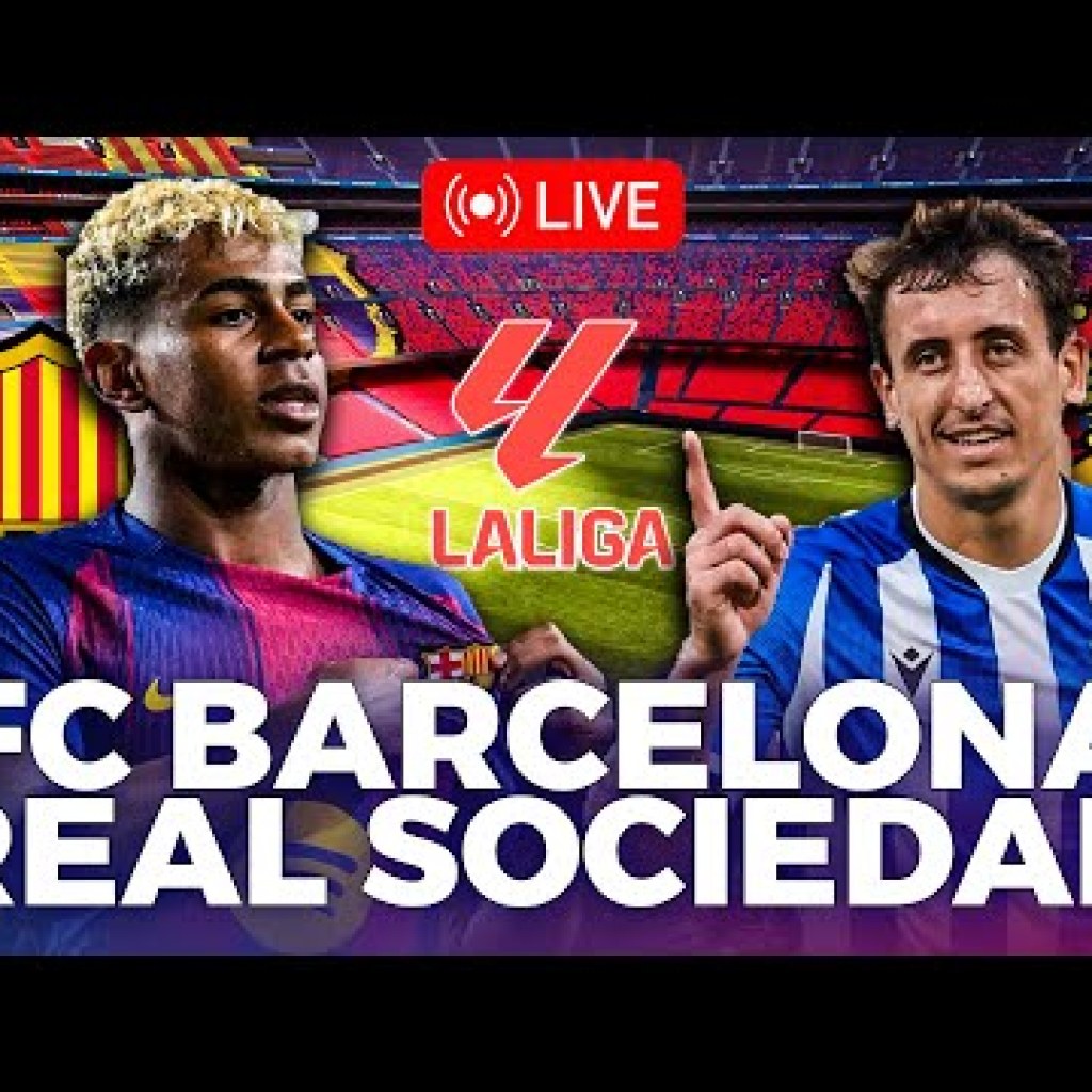 Barcelona vs. Real Sociedad en vivo: transmisión del partido por LaLiga EA Sports Barcelona vs. Real Sociedad en vivo: transmisión del partido por LaLiga EA Sports