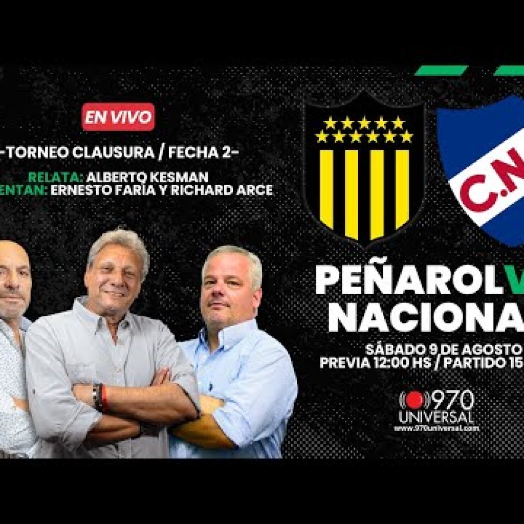 Clásico, Peñarol-Nacional EN VIVO GRATIS ONLINE: a qué hora juegan hoy y dónde ver Clásico, Peñarol-Nacional EN VIVO GRATIS ONLINE: a qué hora juegan hoy y dónde ver