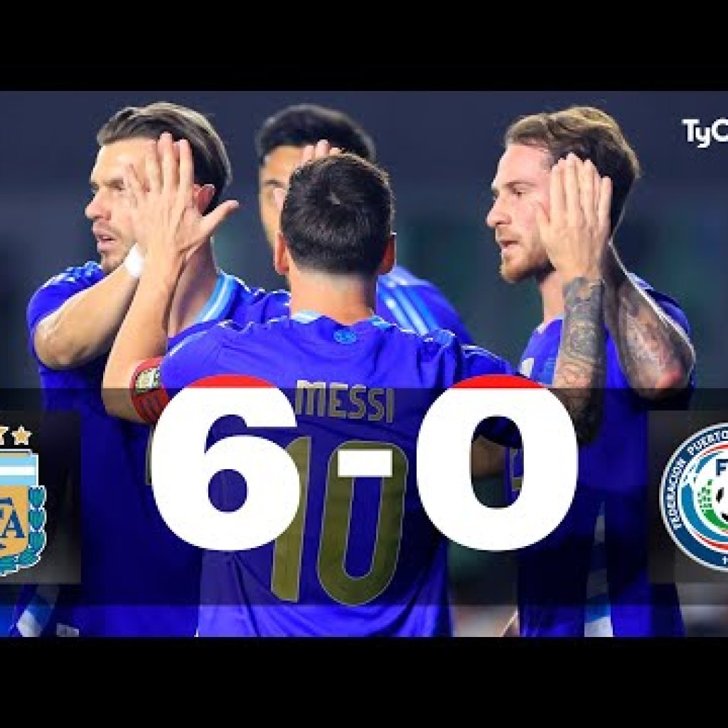 Argentina arrasó 6-0 con Puerto Rico en amistoso por fecha FIFA | RESUMEN Y GOLES Argentina arrasó 6-0 con Puerto Rico en amistoso por fecha FIFA | RESUMEN Y GOLES