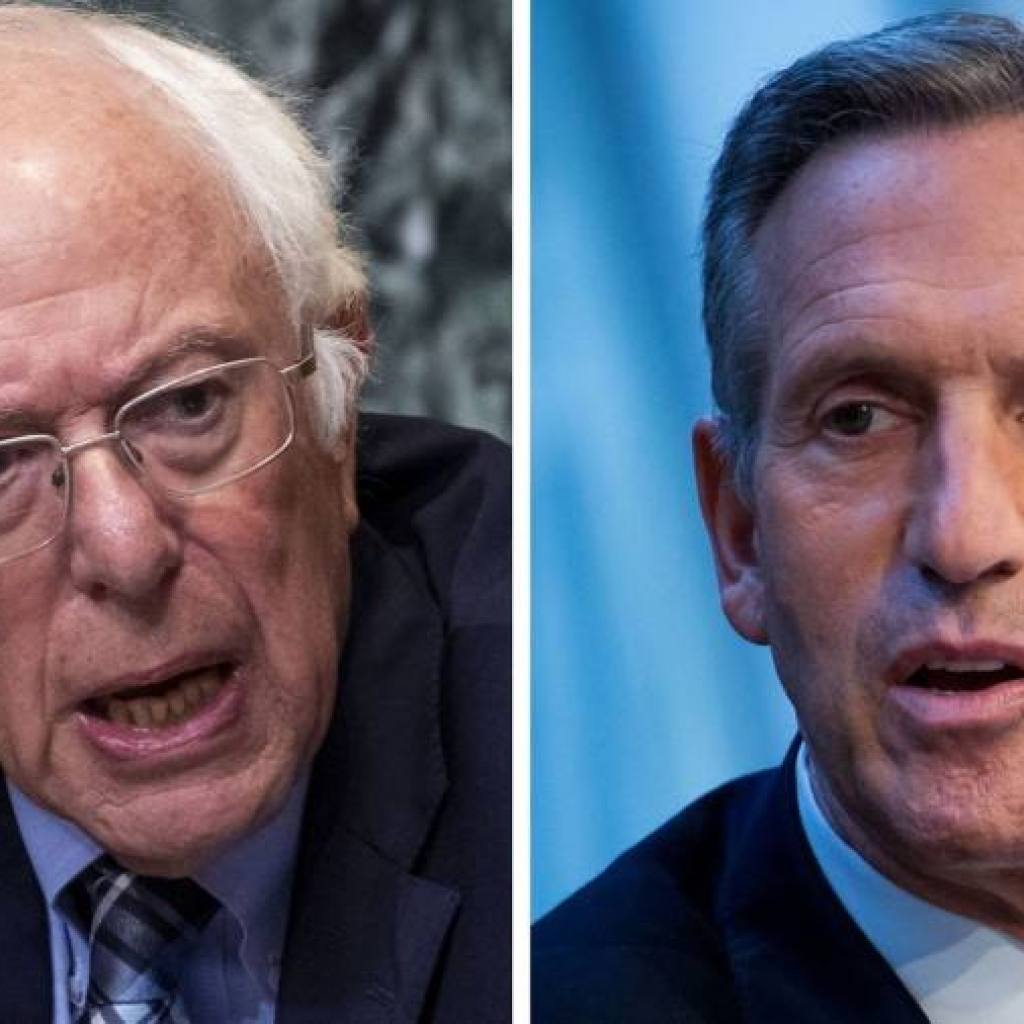 Bernie Sanders and Starbucks’ Howard Schultz set for Senate face-off Bernie Sanders and Starbucks’ Howard Schultz set for Senate face-off