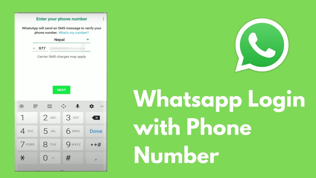 Log In WhatsApp Praktis dengan Nomor HP Log In WhatsApp Praktis dengan Nomor HP