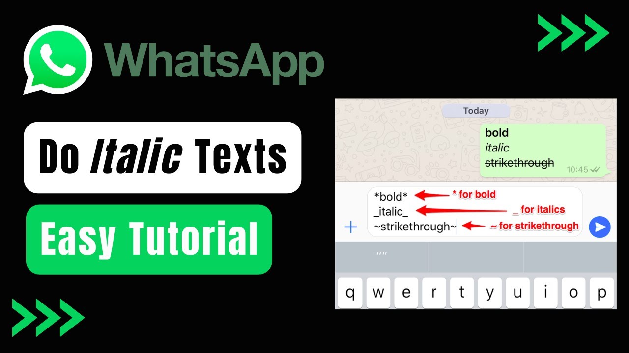 Cara Buat Tulisan Miring di WhatsApp dengan Mudah Cara Buat Tulisan Miring di WhatsApp dengan Mudah