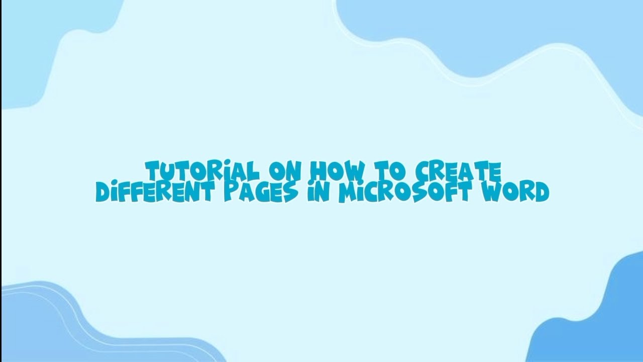 Membuat Halaman Berbeda di Word: Panduan Langkah demi Langkah Membuat Halaman Berbeda di Word: Panduan Langkah demi Langkah
