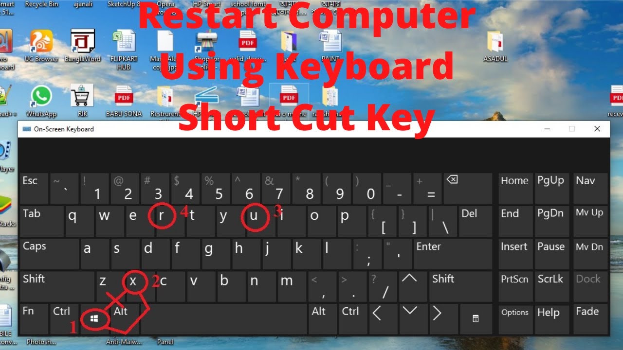 Restart Komputer Cepat dengan Pintasan Keyboard Restart Komputer Cepat dengan Pintasan Keyboard