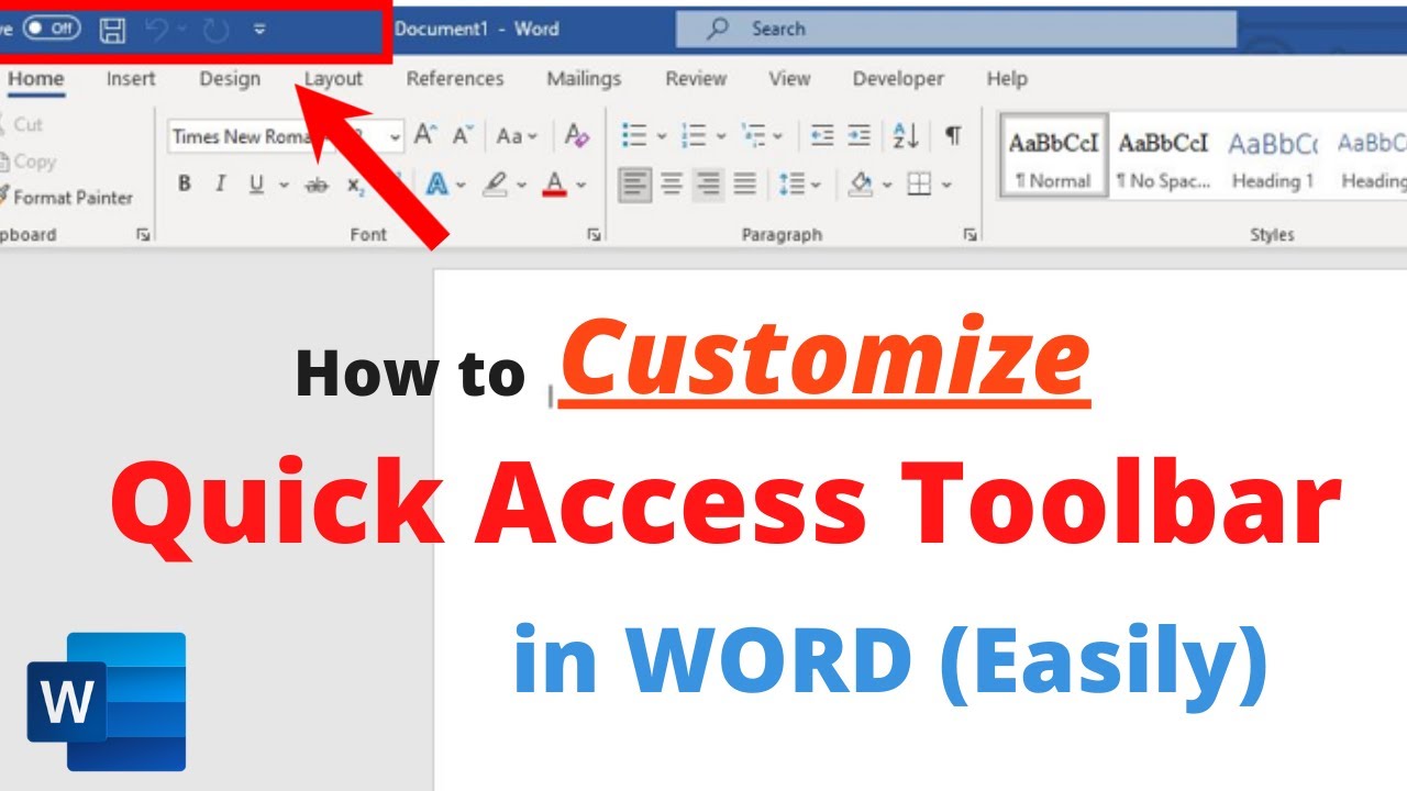 Fokuskan Pekerjaan dengan Quick Access Toolbar Microsoft Word Fokuskan Pekerjaan dengan Quick Access Toolbar Microsoft Word