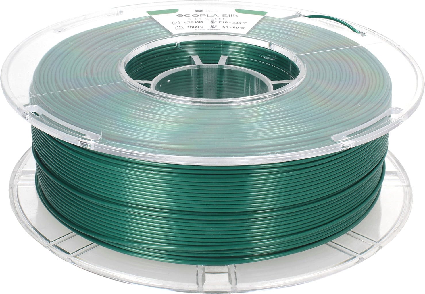 3DJAKE – ecoPLA Silk Grün – 1,75 mm – 1 kg