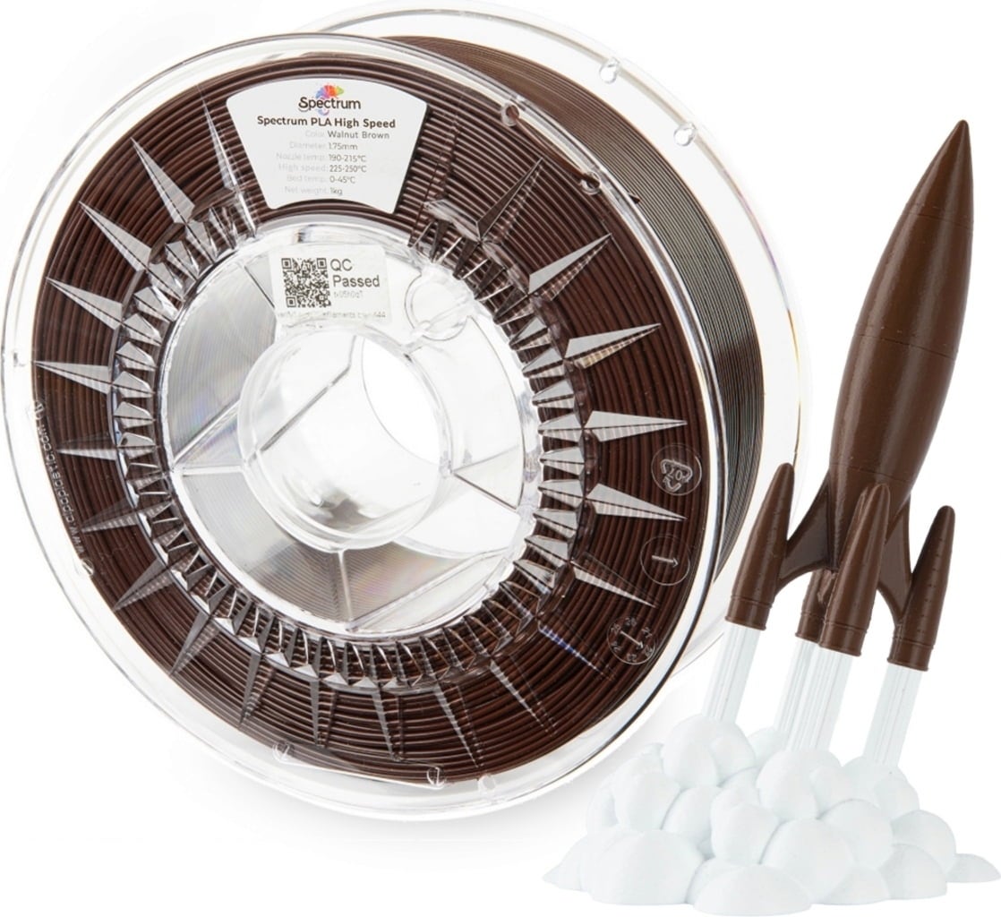 Spectrum – Premium High Speed PLA Walnut Brown – 1.75 mm – 1 kg