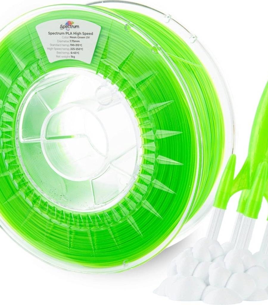 Spectrum – High Speed PLA Neon Green UV – 1,75 mm – 1 kg