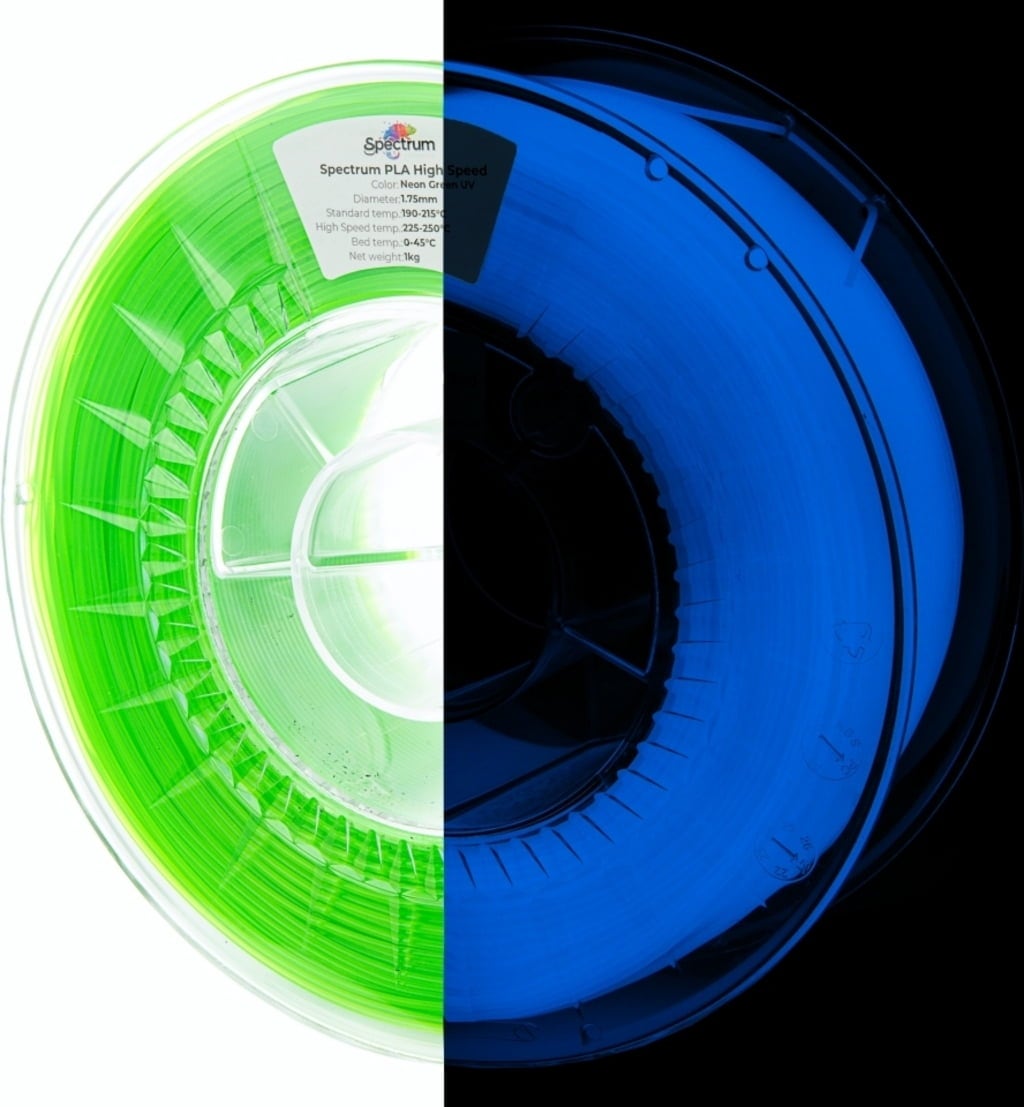 Spectrum – High Speed PLA Neon Green UV – 1,75 mm – 1 kg