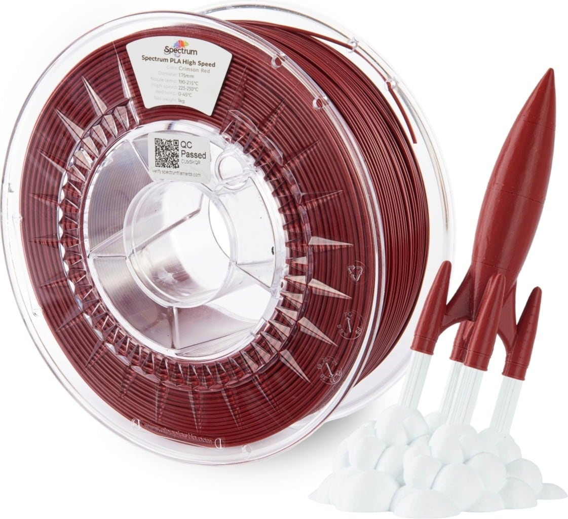 Spectrum – Premium PLA High Speed Karmesinrot – 1,75 mm – 1 kg