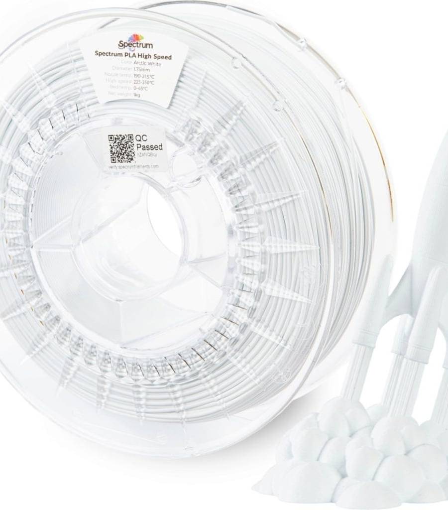 Spectrum – Premium PLA High Speed Arctic White – 1,75 mm – 1 kg