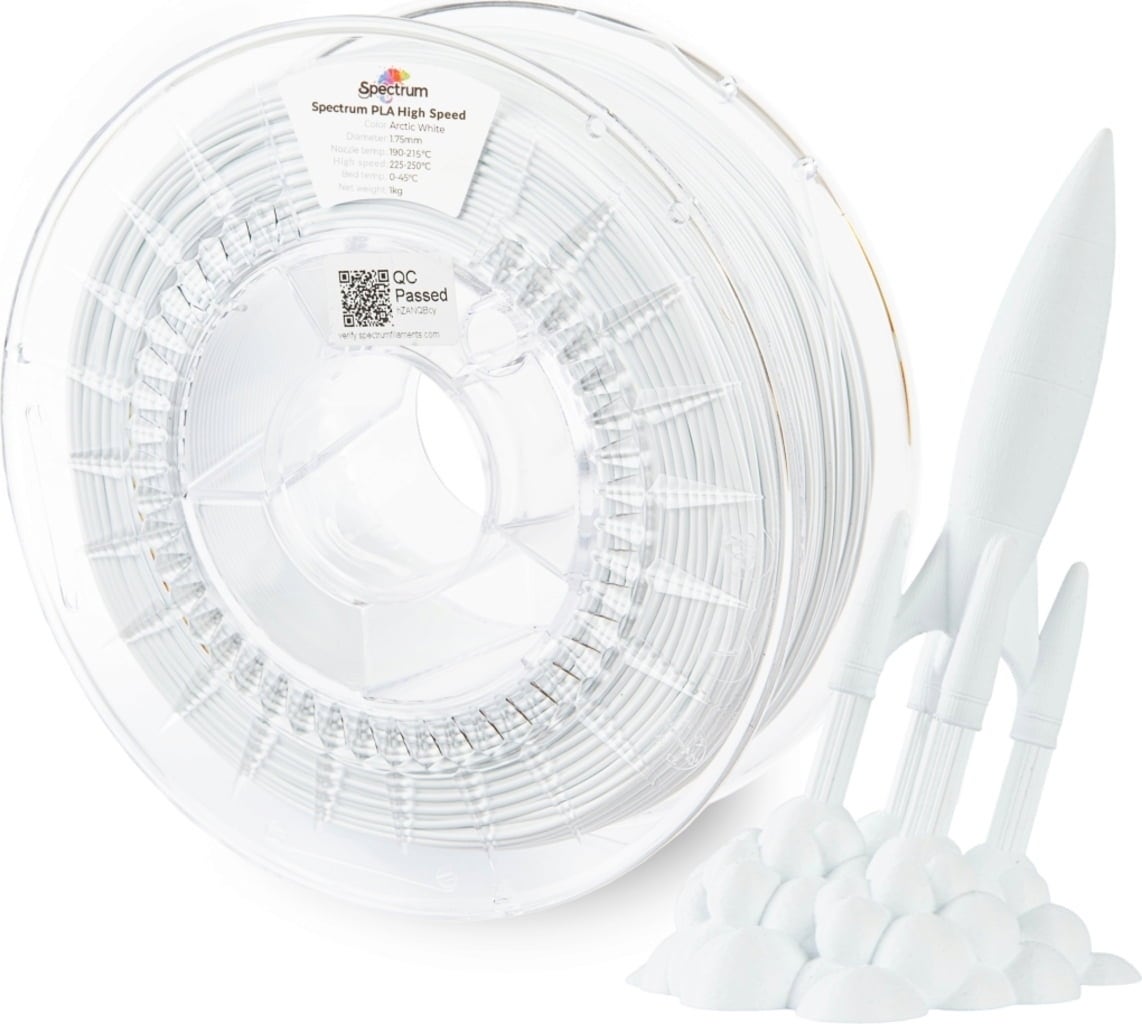 Spectrum – Premium PLA High Speed Arctic White – 1,75 mm – 1 kg