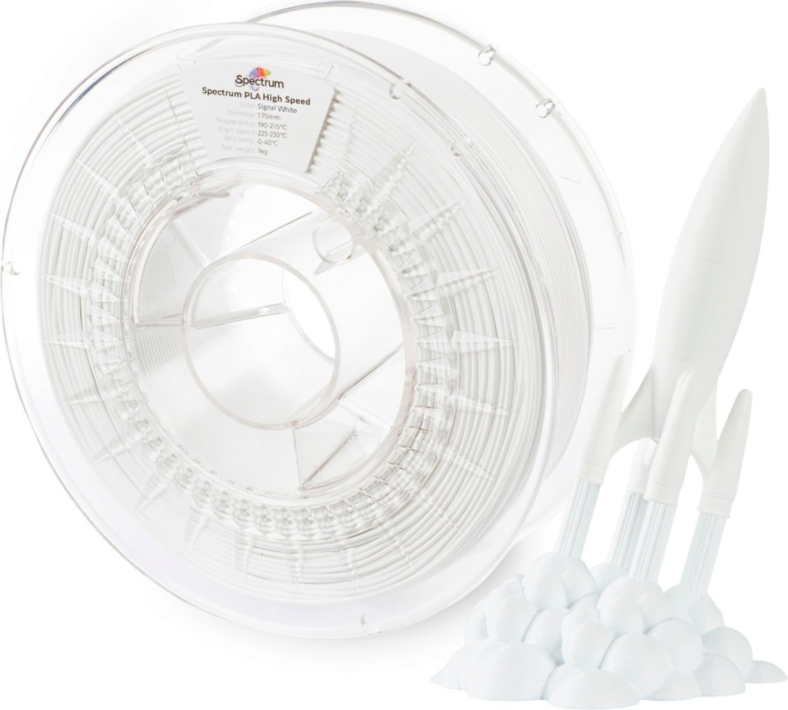 Spectrum – Premium PLA High Speed Signalweiß – 1,75 mm – 1 kg