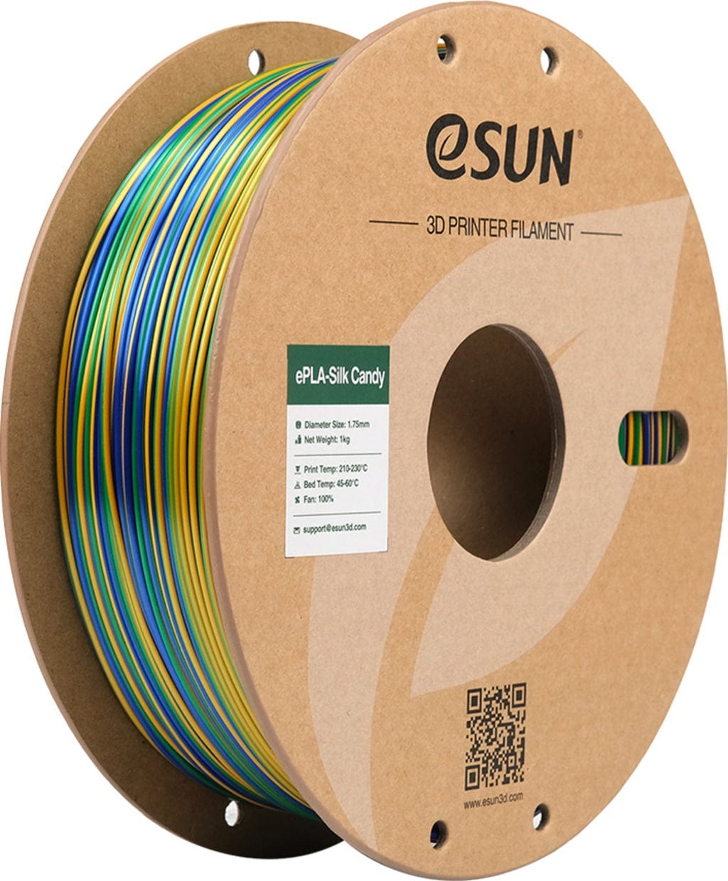 eSUN – ePLA-Silk Candy Gold Blue Green – 1,75 mm