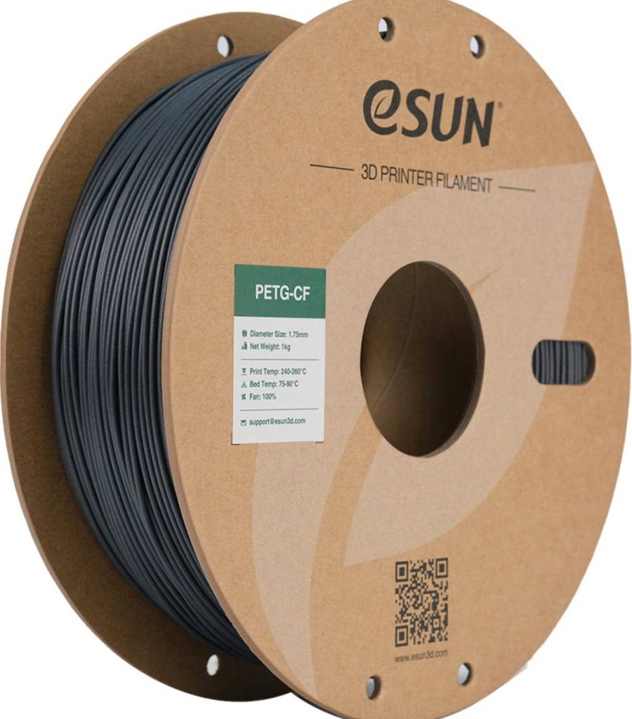 eSUN – PETG mit Kohlefaser Dunkelgrau – 1,75 mm – 1 kg