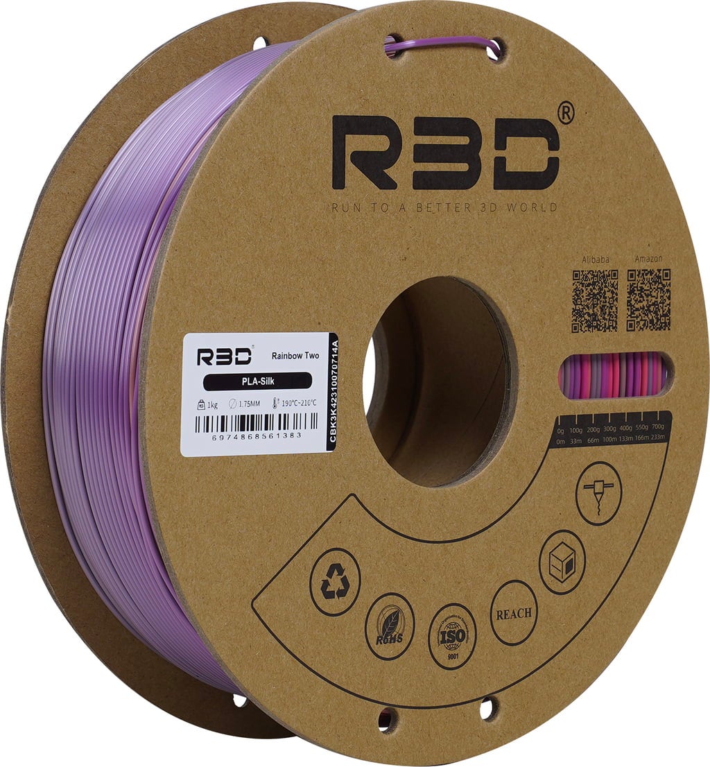 R3D – PLA Silk Rainbow Two – 1,75 mm – 1,0 kg