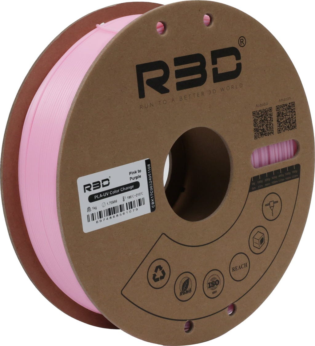 R3D – PLA UV Color Change Pink to Purple – 1,75 mm – 1 kg