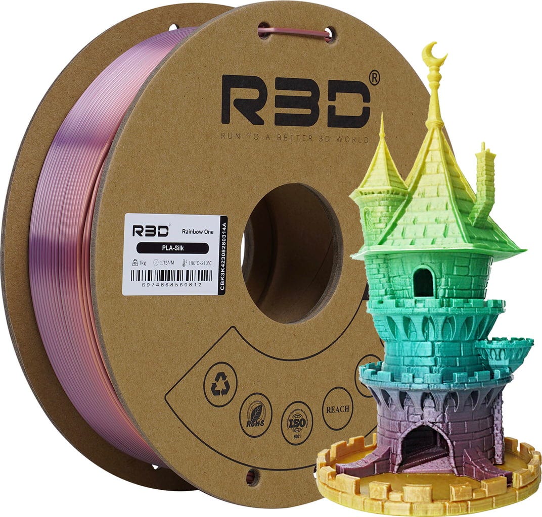 R3D – PLA Silk Rainbow One – 1,75 mm – 1 kg