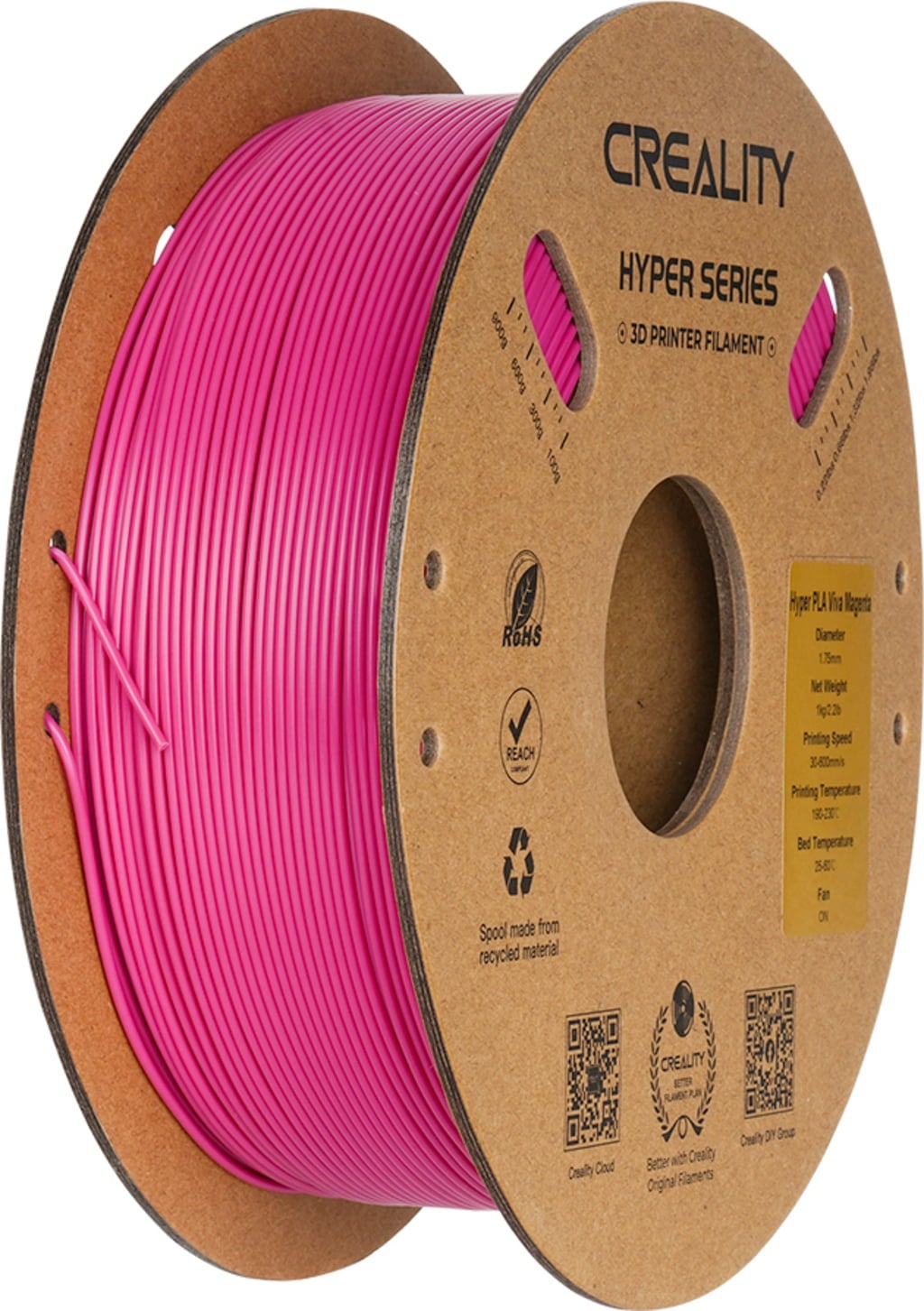 Creality – Hyper PLA Strawberry Red – 1,75 mm – 1 kg