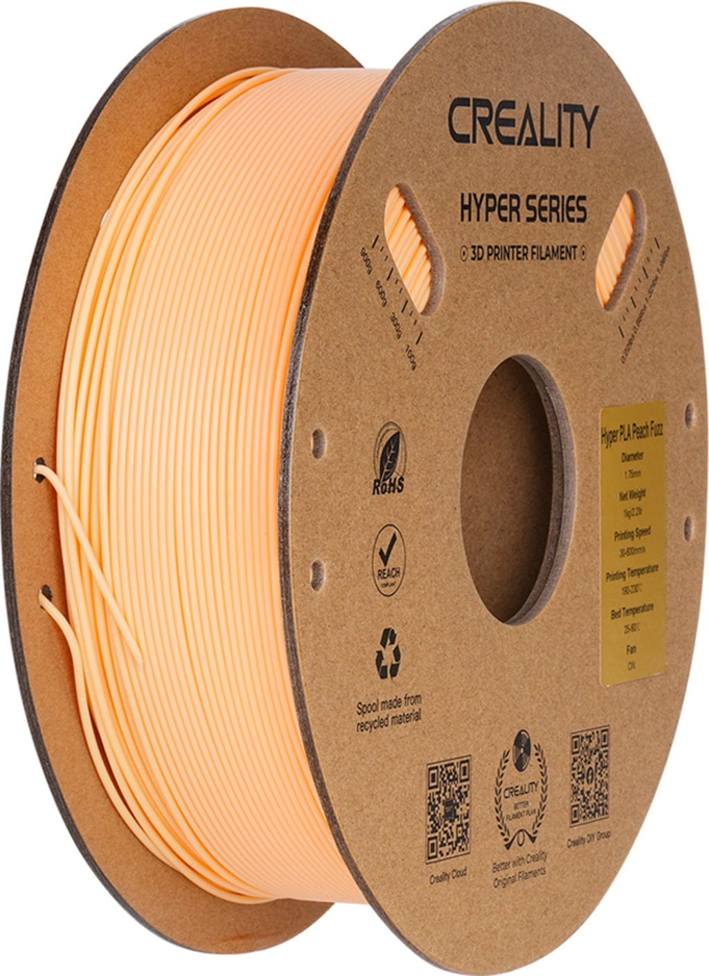Creality – Hyper PLA Peach Fuzz – 1,75 mm – 1 kg