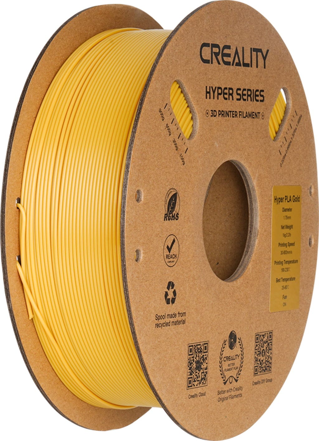 Creality – Hyper PLA Gold – 1,75 mm – 1 kg