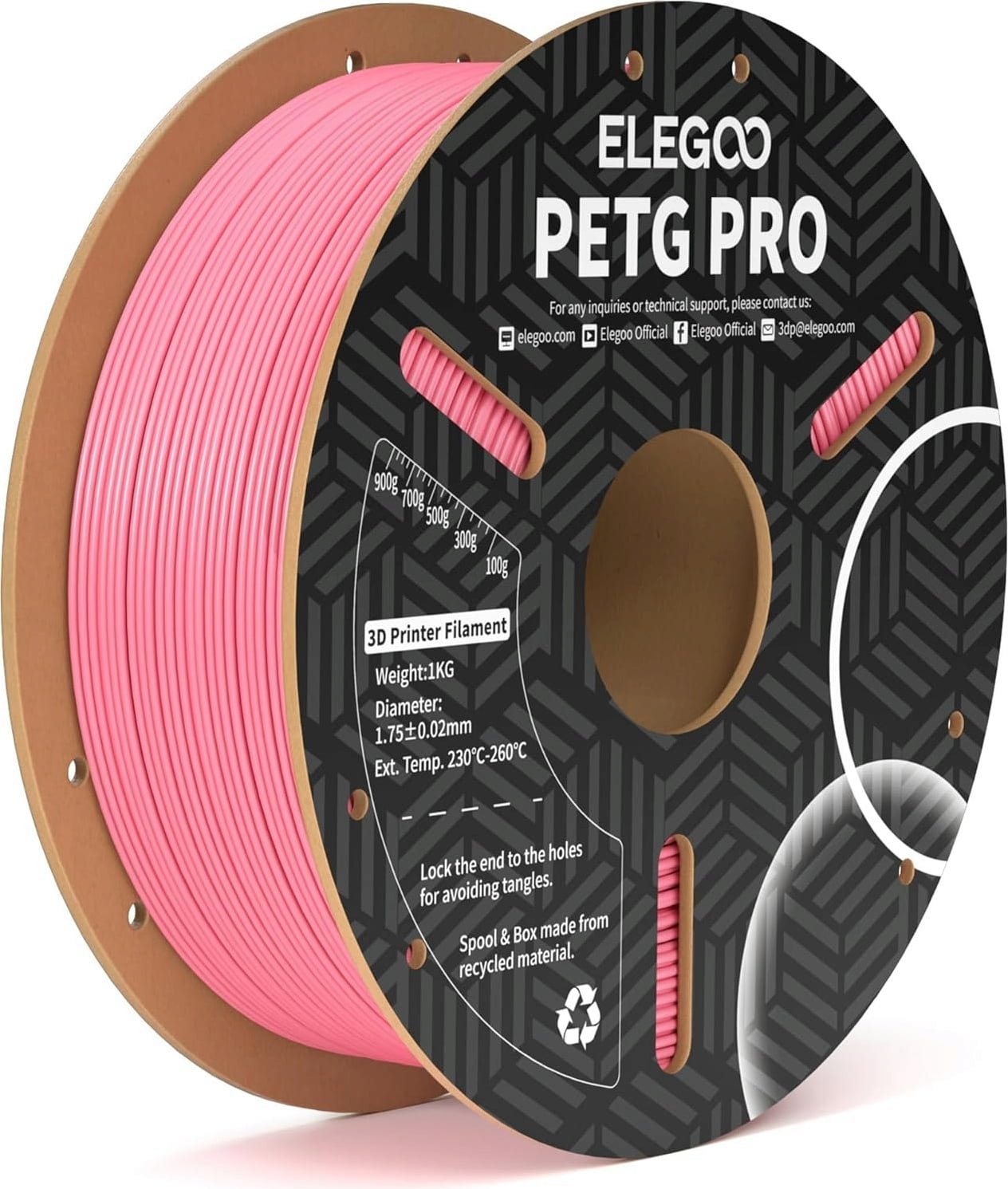 Elegoo – PETG PRO Pink – 1,75 mm – 1 kg