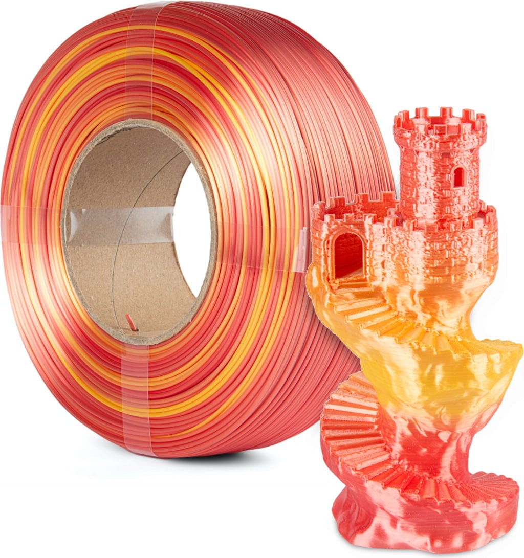 Spectrum – PLA Seidenglanz Rainbow Feuerrot – 1,75 mm – 1 kg