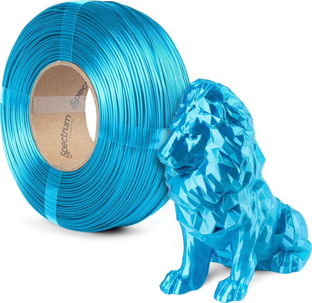 Spectrum – Seidenglanz PLA Candy Blau Refill – 1,75 mm – 1 kg