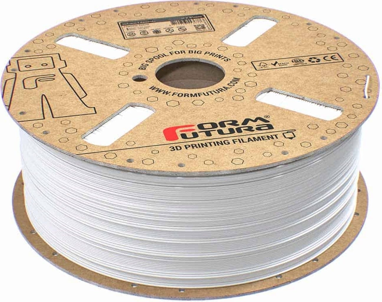 FormFutura – Recyceltes PLA Weiß – 1,75 mm – 1,0 kg