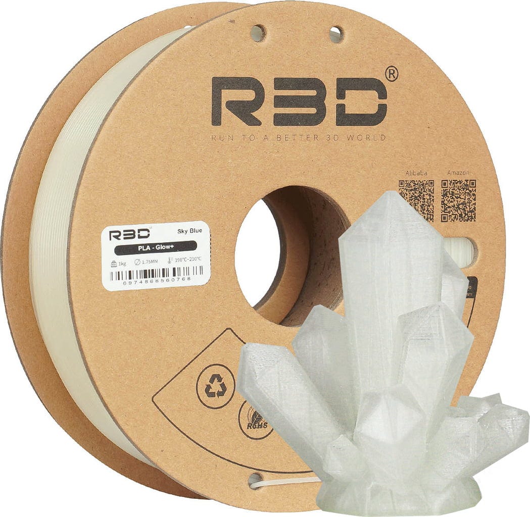 R3D – PLA Ultra-Glow Himmelblau – 1,75 mm – 1.0 kg