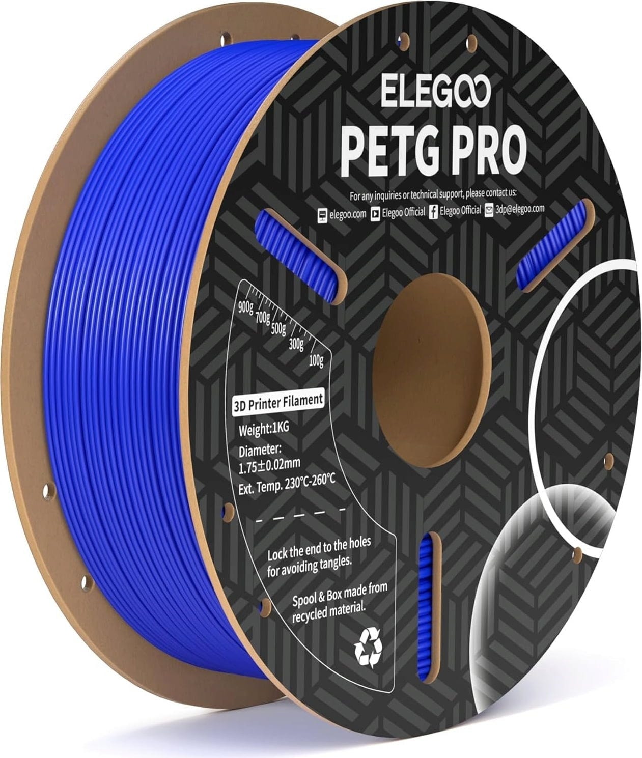 Elegoo – PETG Blau – 1,75 mm – 1 kg