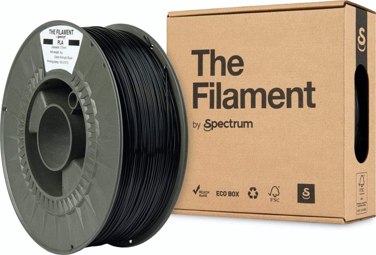 The Filament – PLA Midnight Black – 1,75 mm – 1 kg